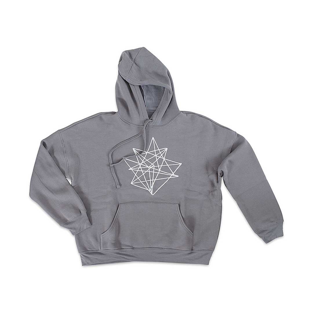 Open in modal - Bella + Canvas Unisex Hoodie Pullover - Storm, Large - finished sweatshirt