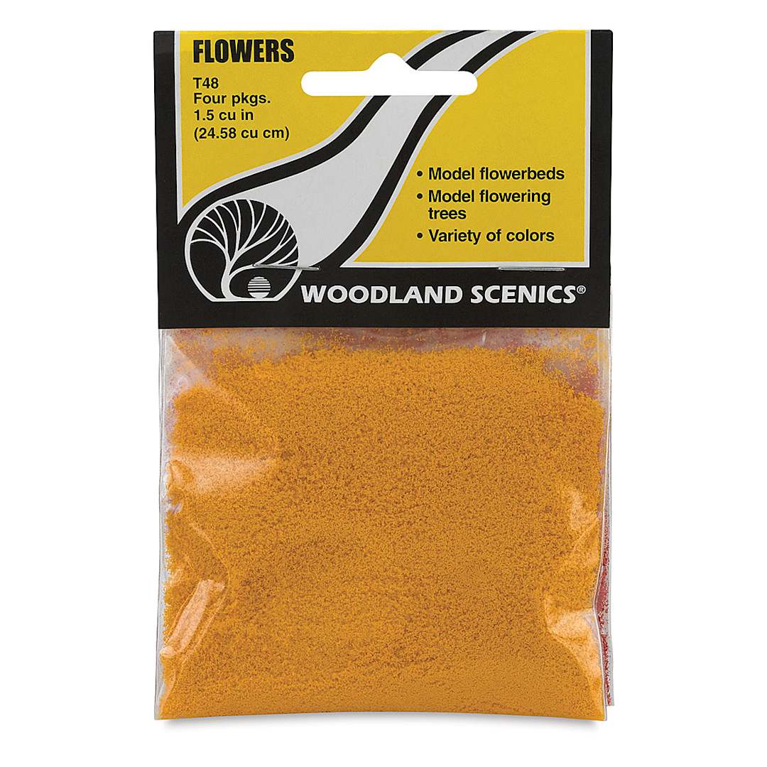 Open in modal - Woodland Scenics Model Scenery -Front view of Package of Assorted Flowers