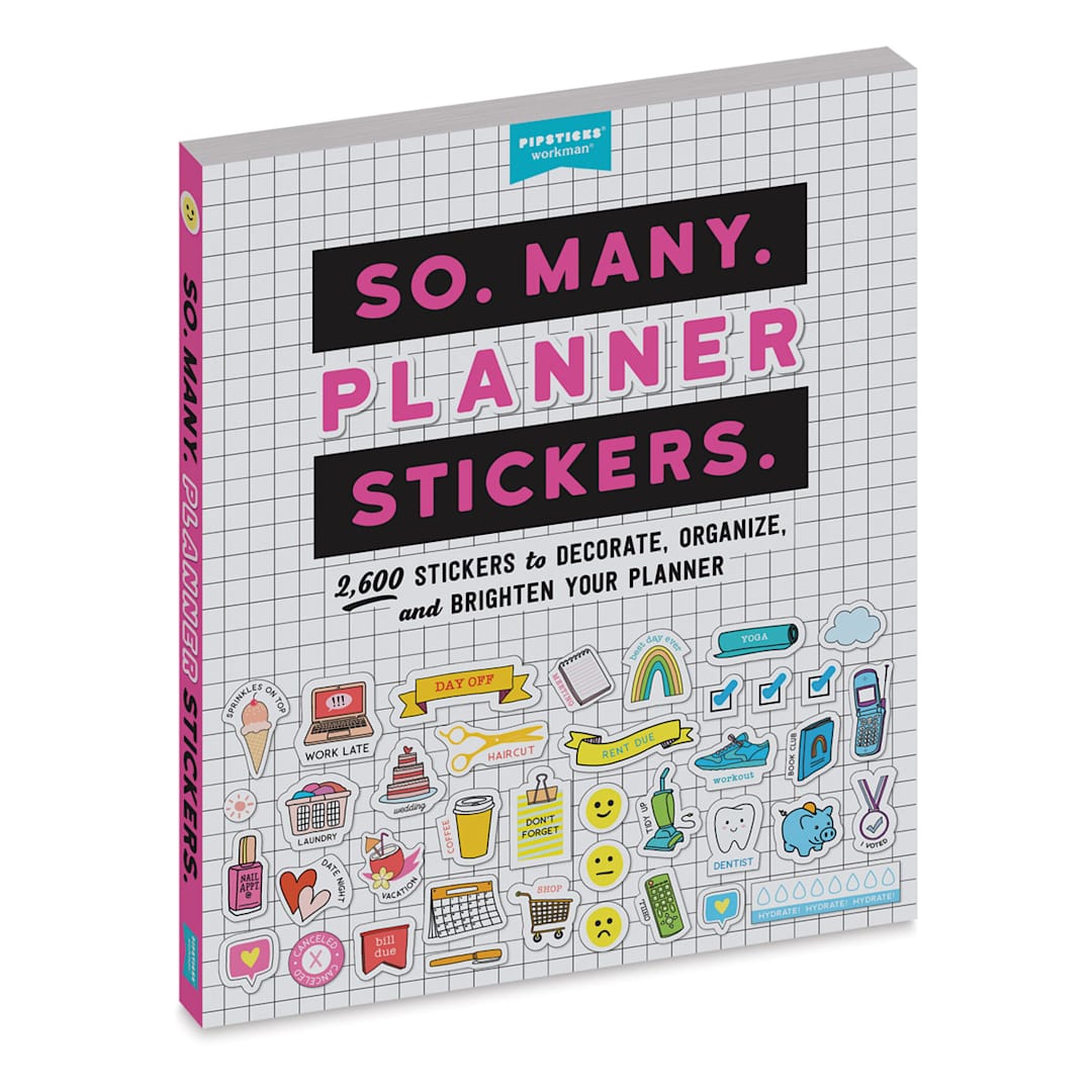 Open in modal - So. Many. Planner Stickers, Book