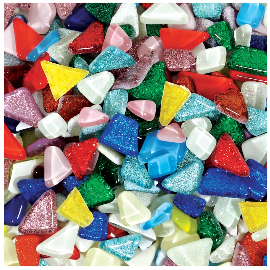 Open in modal - Mosaic Cobblestone Mix - Pile of multicolor Cobblestone Mosaic pieces
