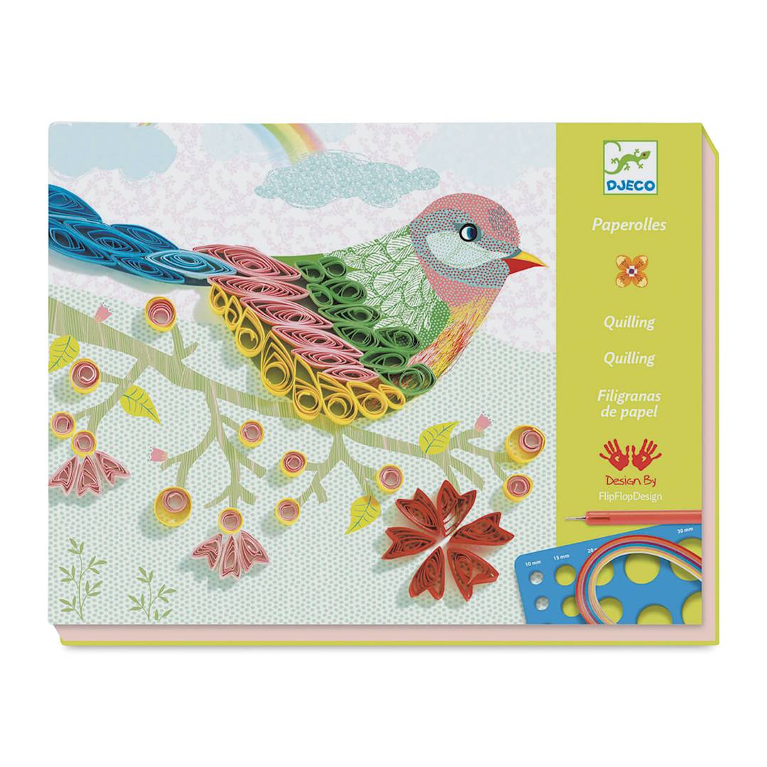 Open in modal - Djeco Le Grand Artist Spiral Seasons Quilling Kit - Front of package