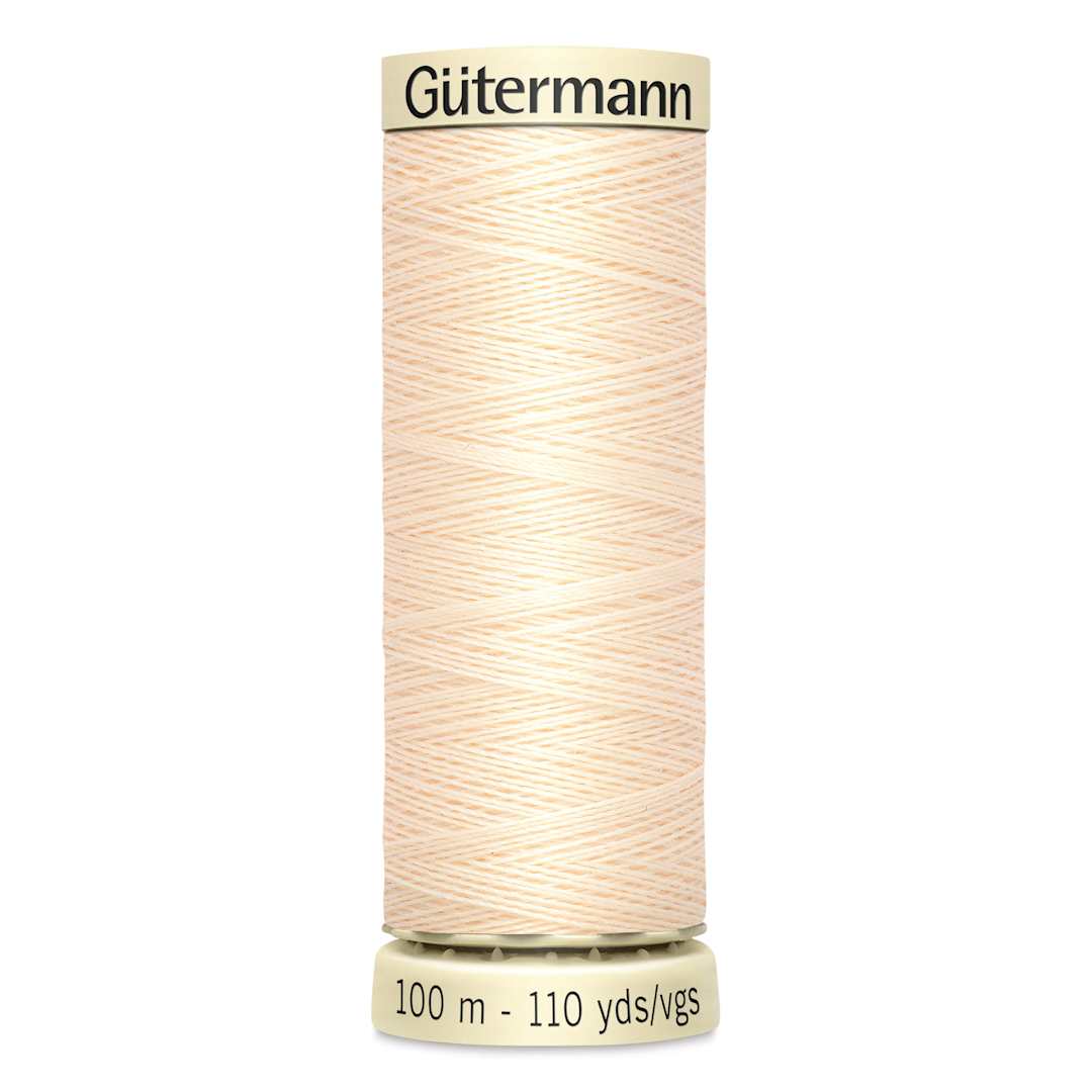 Open in modal - Gutermann Sew-All Polyester Thread - Ivory, 110 yd Spool