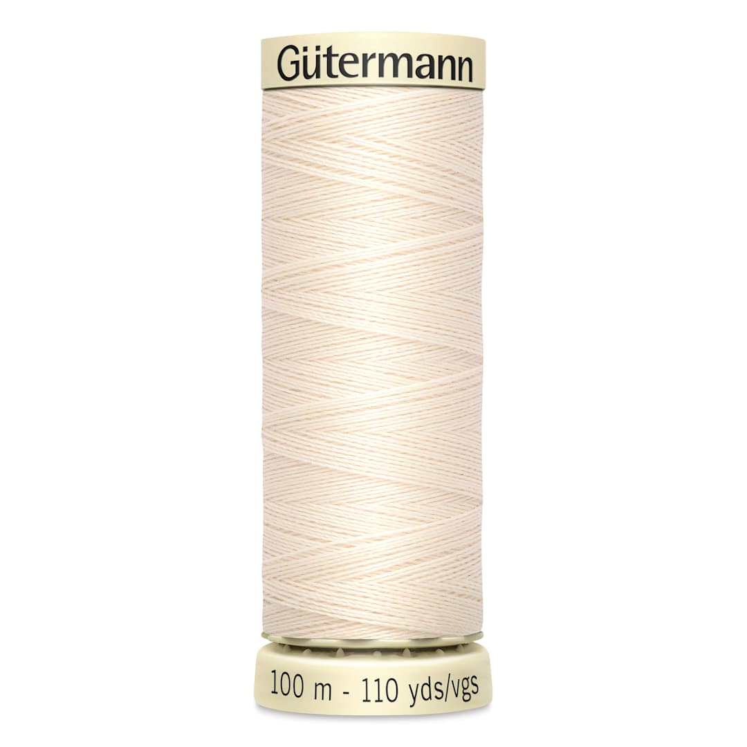 Open in modal - Gutermann Sew-All Polyester Thread - Eggshell, 110 yd Spool