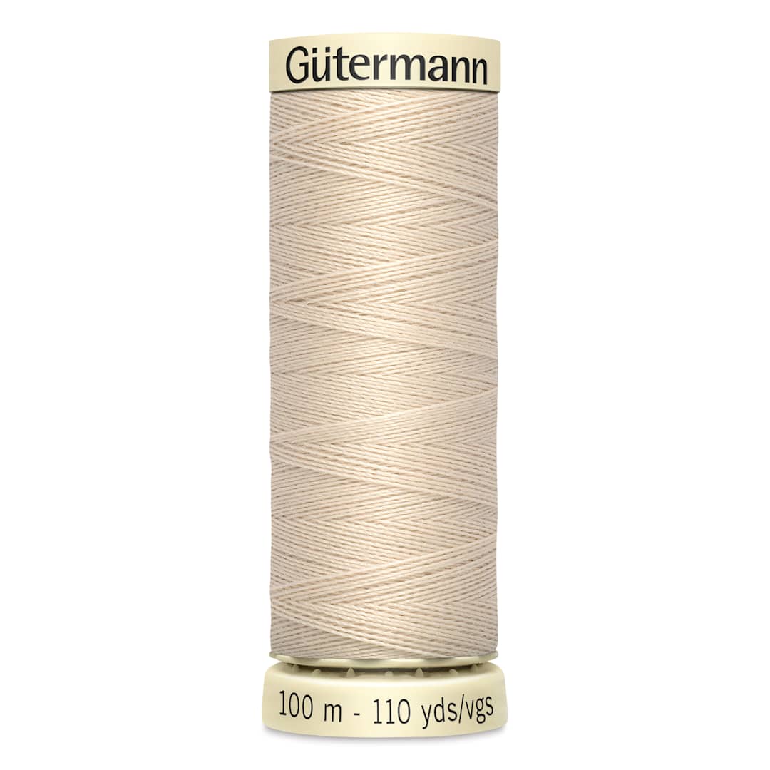 Open in modal - Gutermann Sew-All Polyester Thread - Bone, 110 yd Spool