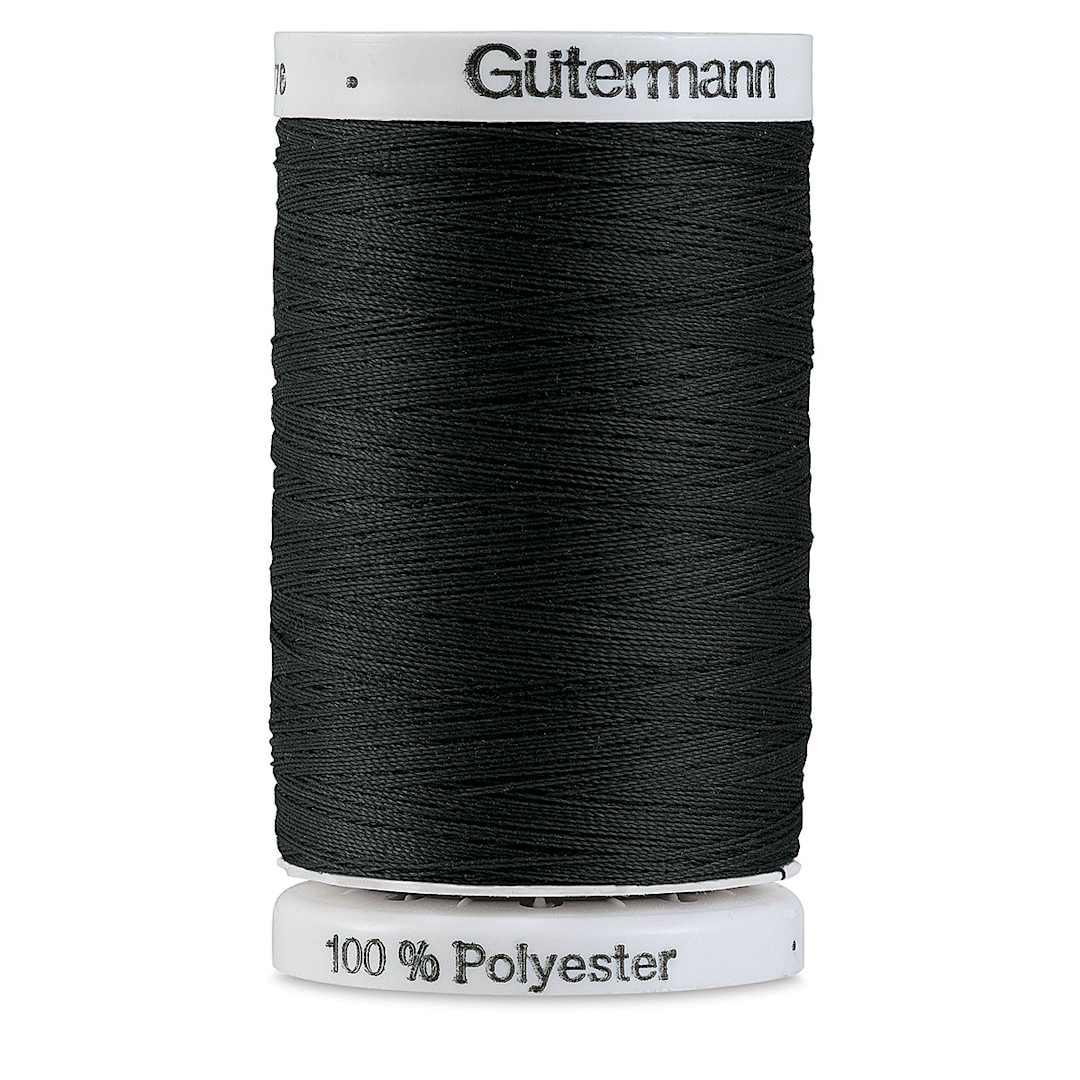 Open in modal - Gutermann Sew-All Polyester Thread - Black, 547 yd Spool