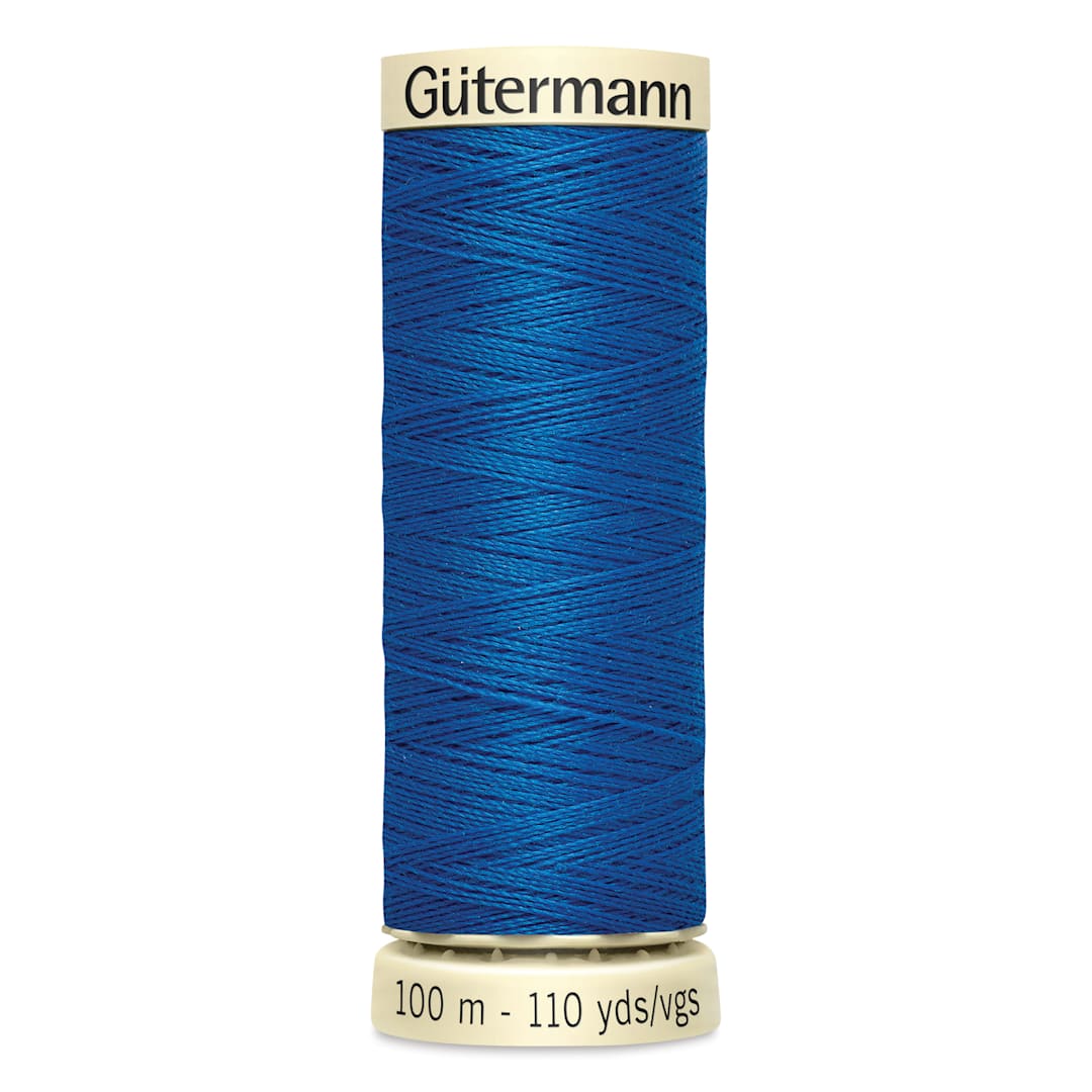 Open in modal - Gutermann Sew-All Polyester Thread - Electric Blue, 110 yd Spool