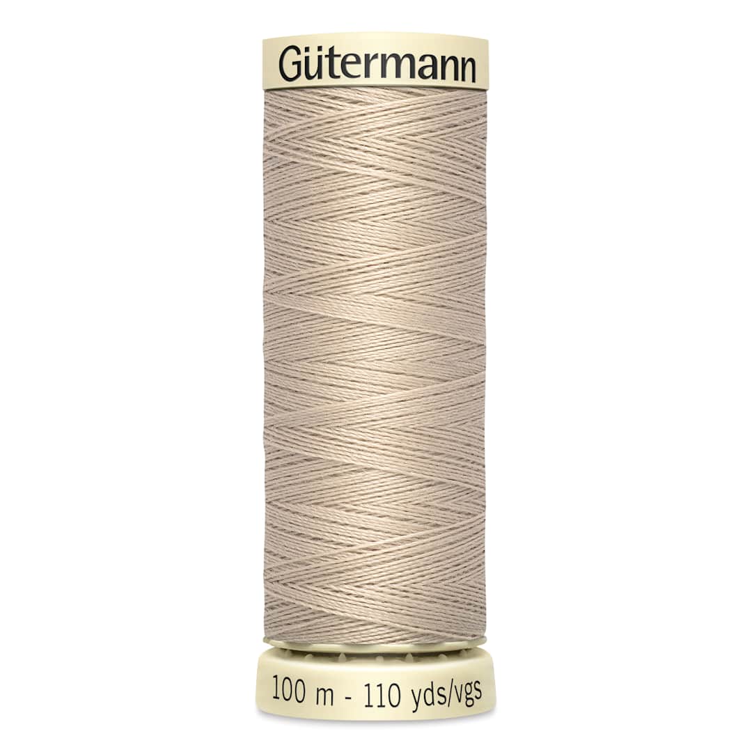 Open in modal - Gutermann Sew-All Polyester Thread - Sand, 110 yd Spool