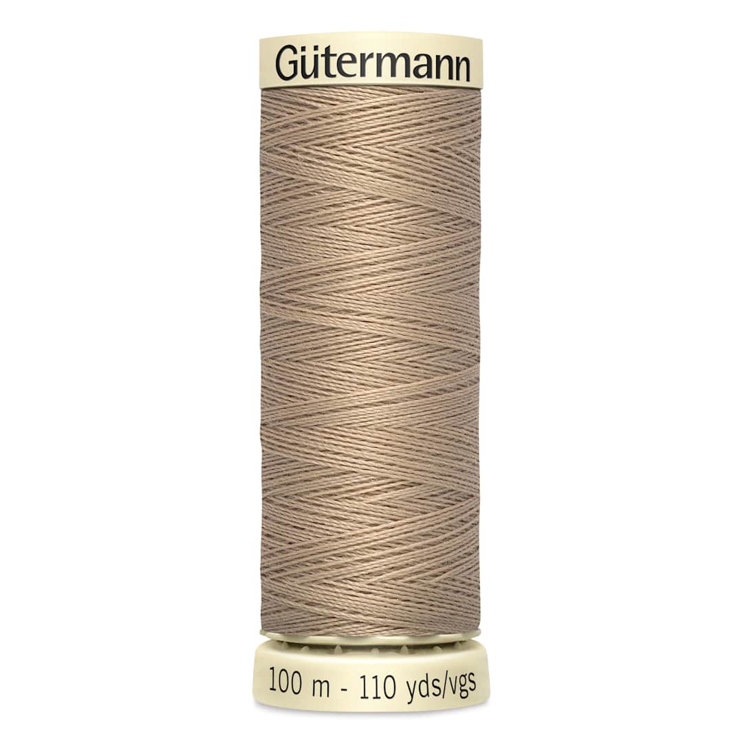 Open in modal - Gutermann Sew-All Polyester Thread - Putty, 110 yd Spool