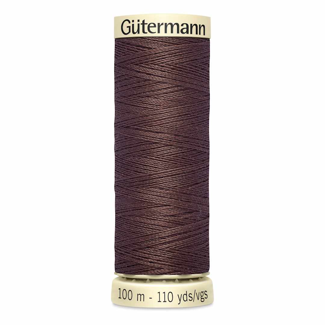 Open in modal - Gutermann Sew-All Polyester Thread - Saddle Brown, 110 yd Spool
