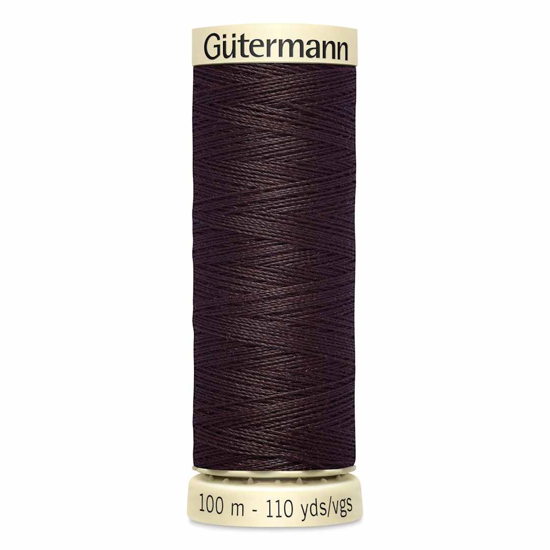 Open in modal - Gutermann Sew-All Polyester Thread - Seal Brown, 110 yd Spool