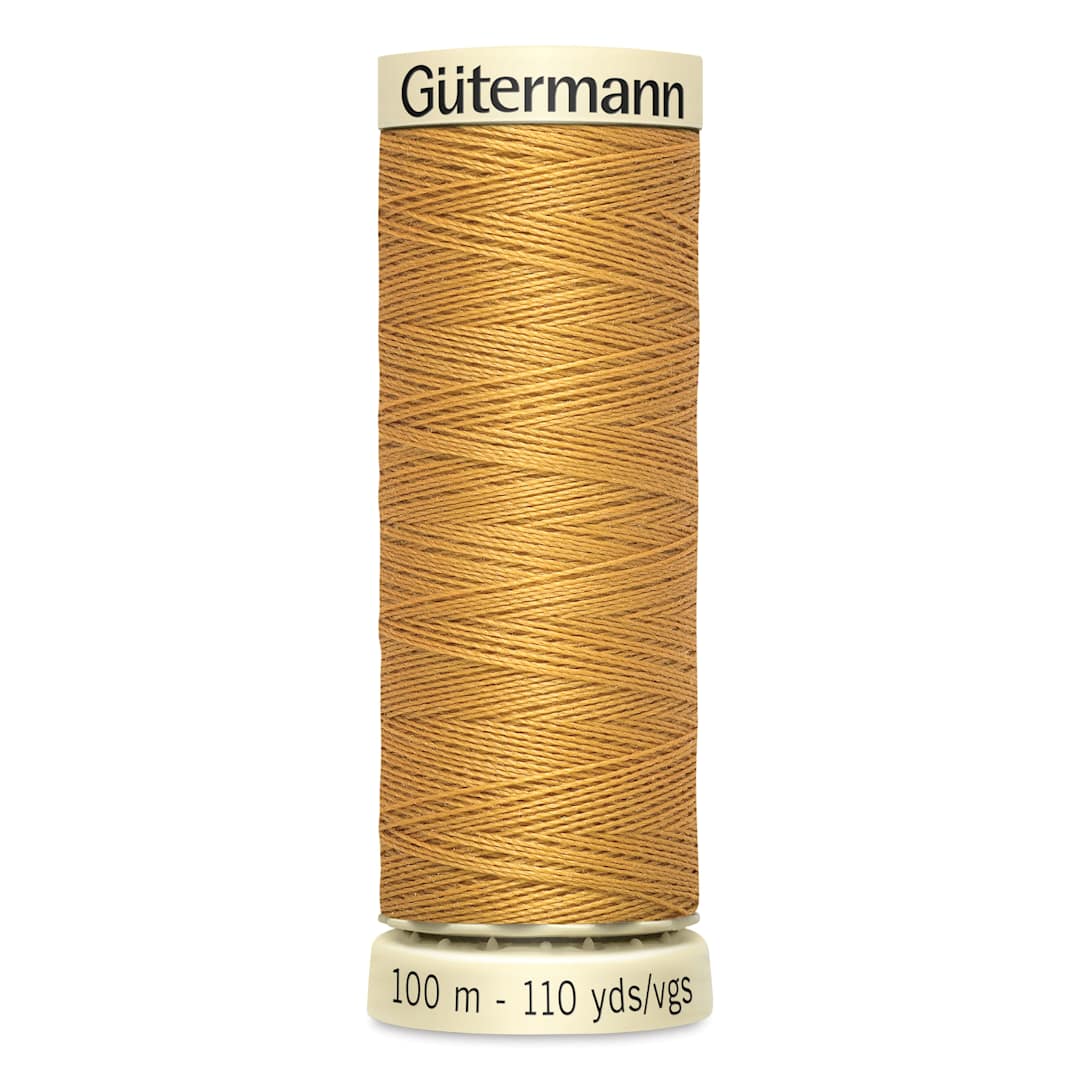 Open in modal - Gutermann Sew-All Polyester Thread - Gold, 110 yd Spool