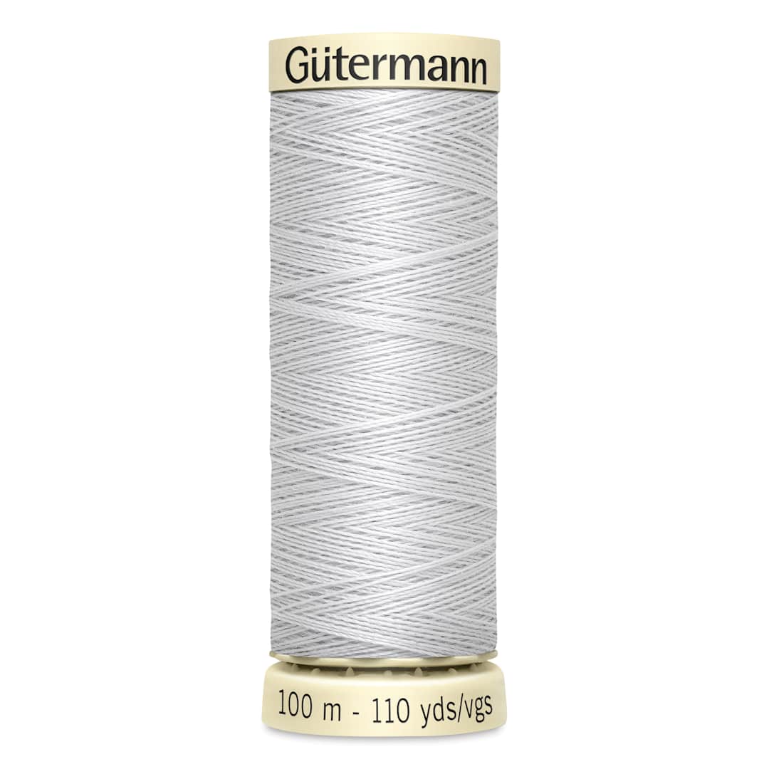 Open in modal - Gutermann Sew-All Polyester Thread - Silver, 110 yd Spool