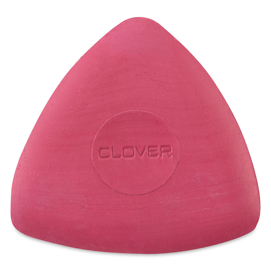 Open in modal - Clover Triangle Tailor's Chalk - Top view of triangular Red Chalk