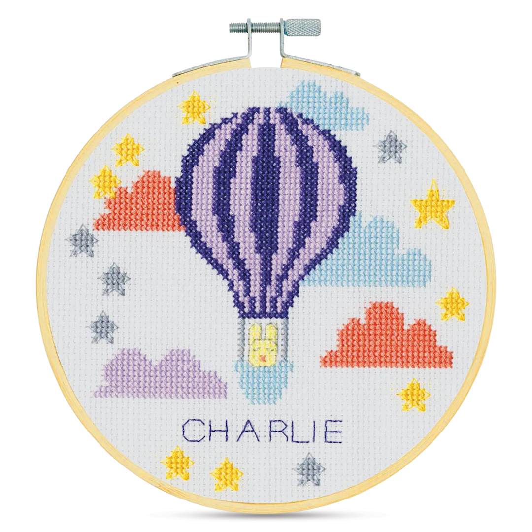 Open in modal - DMC Stitch Kit - Hello Baby, finished kit