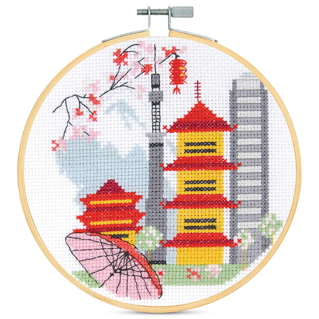 Open in modal - DMC Stitch Kit - Tokyo finished