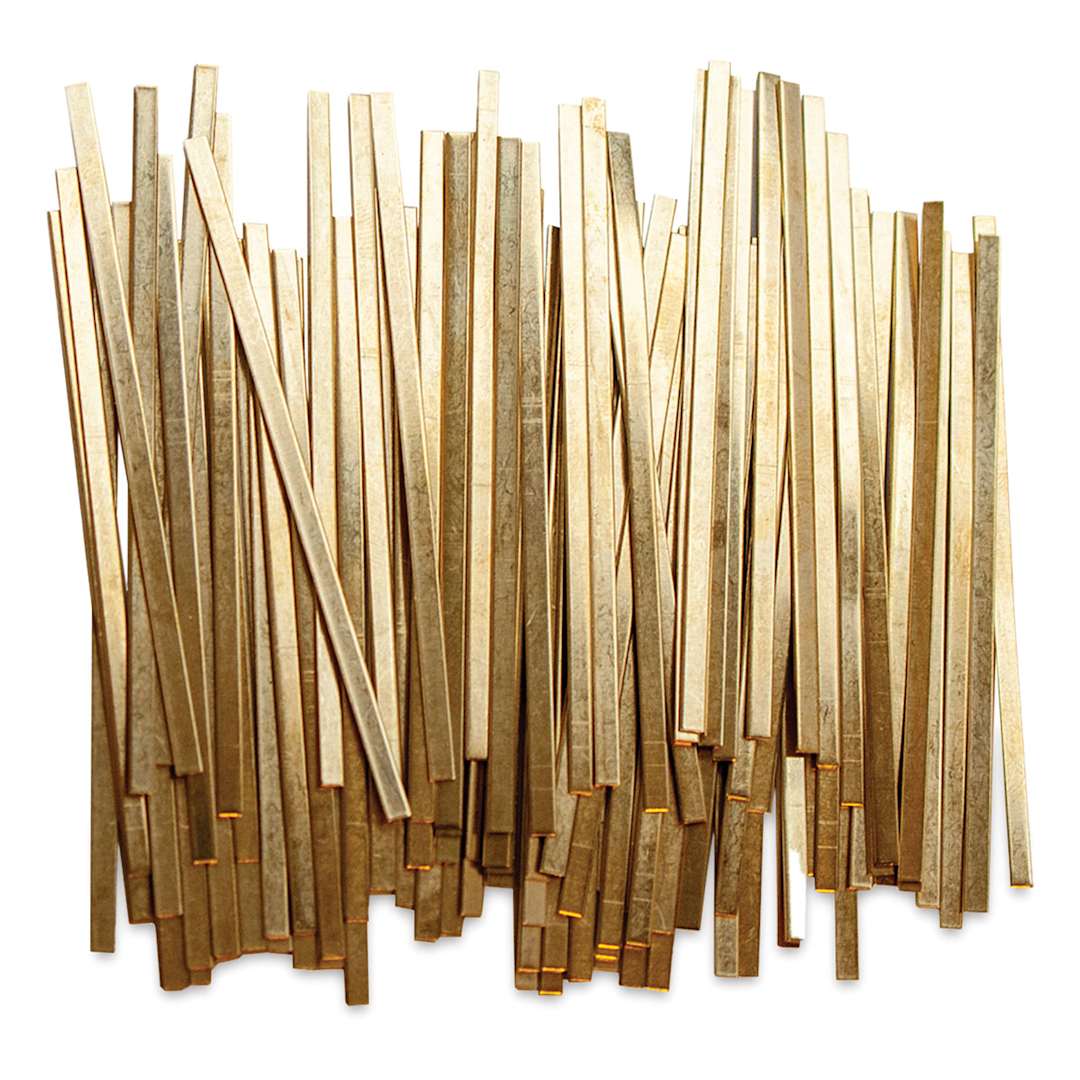 Open in modal - Realeather Crafts Nose Stays - Pkg of 100, 3" out of package, and stacked vertically