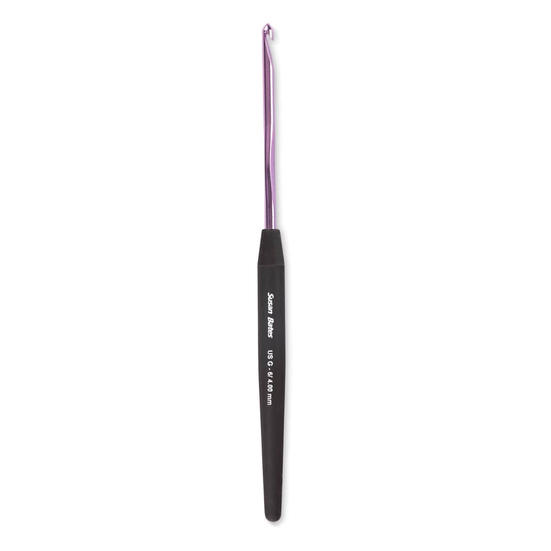 Open in modal - Susan Bates Ergonomic Crochet Hook - G6, 4 mm