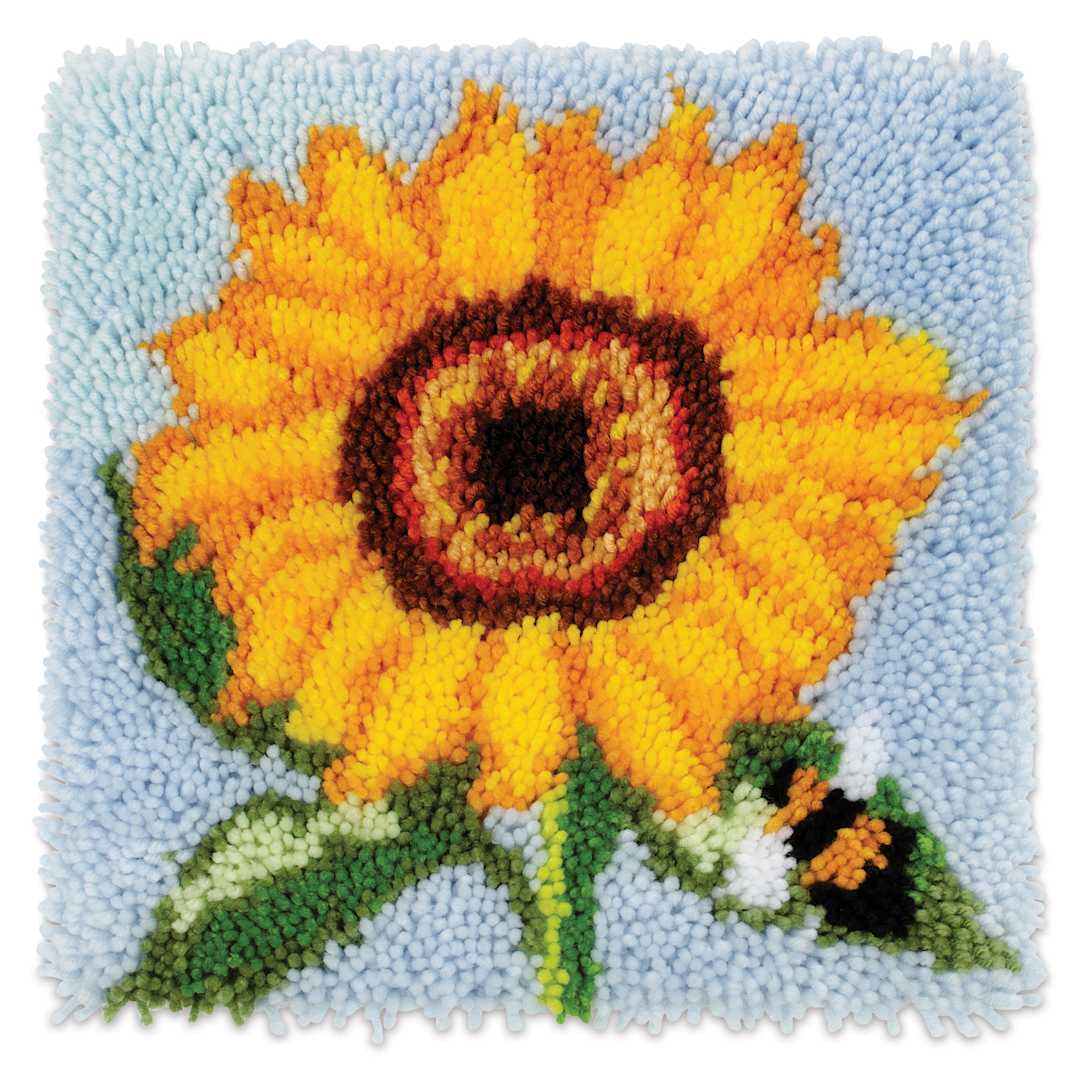 Open in modal - Needle Creations Latch Hook Kit - Sunflower