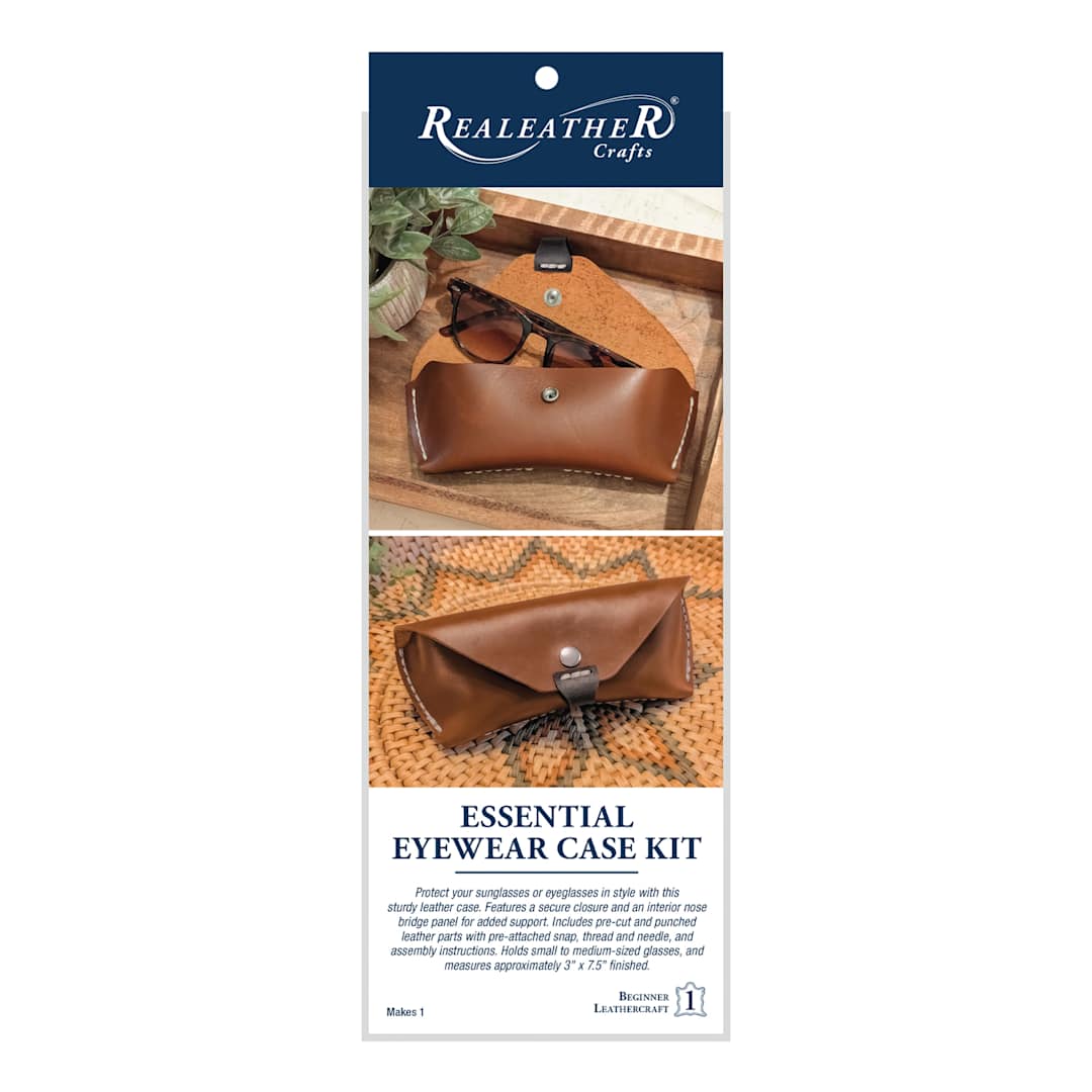 Open in modal - Realeather Essential Eyewear Case Kit, front of packaging