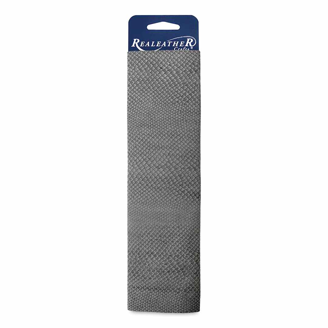 Open in modal - Realeather Printed Leather Trim - Cobra Granite, wrapped around packaging