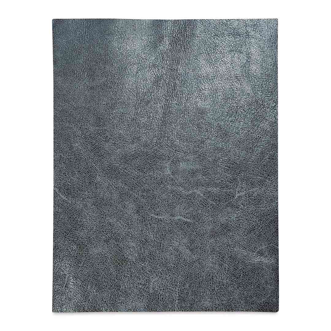 Open in modal - Realeather Bomber Leather Trim - Blue, 8-1/2" x 11", sheet