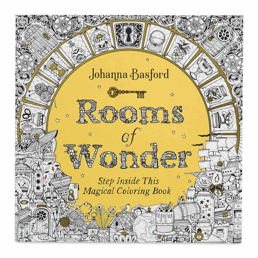 Open in modal - Rooms of Wonder Coloring Book (front cover)