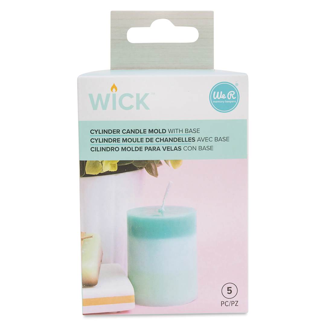 Open in modal - We R Memory Keepers Wick Plastic Candle Mold - Cylinder front of packaging