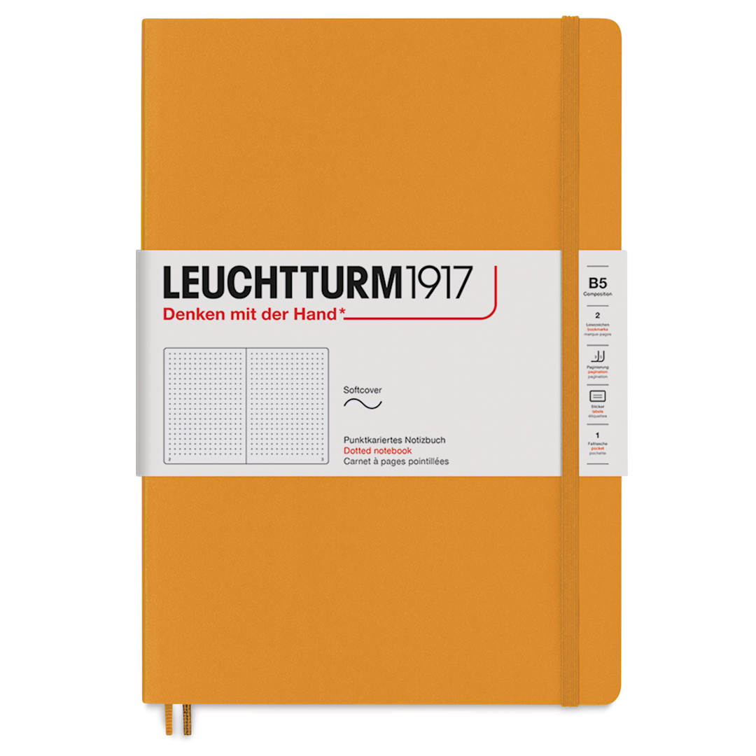 Open in modal - Leuchtturm1917 Dotted Softcover Notebook - Rising Sun, 7" x 10"