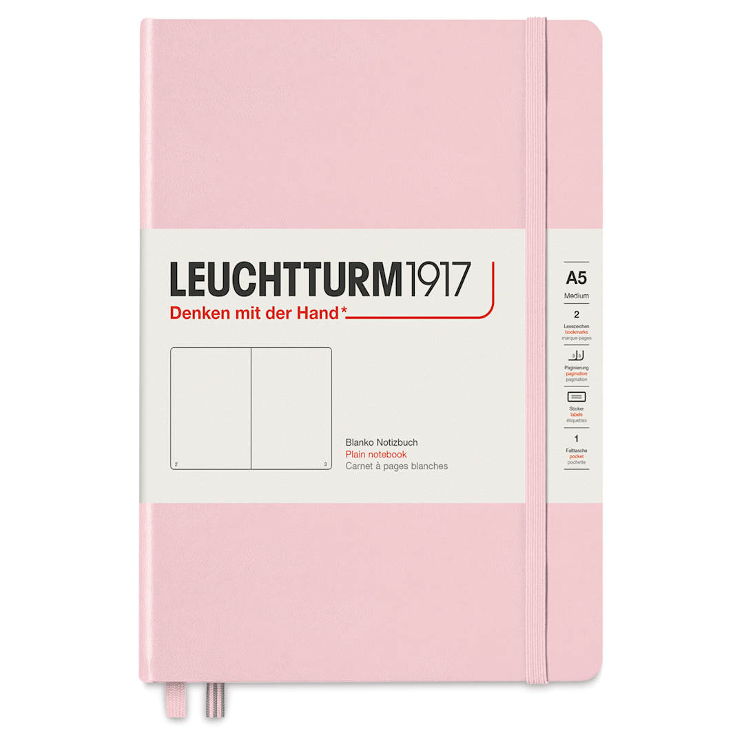 Open in modal - Leuchtturm1917 Blank Hardcover Notebook - Powder, 5-3/4" x 8-1/4"