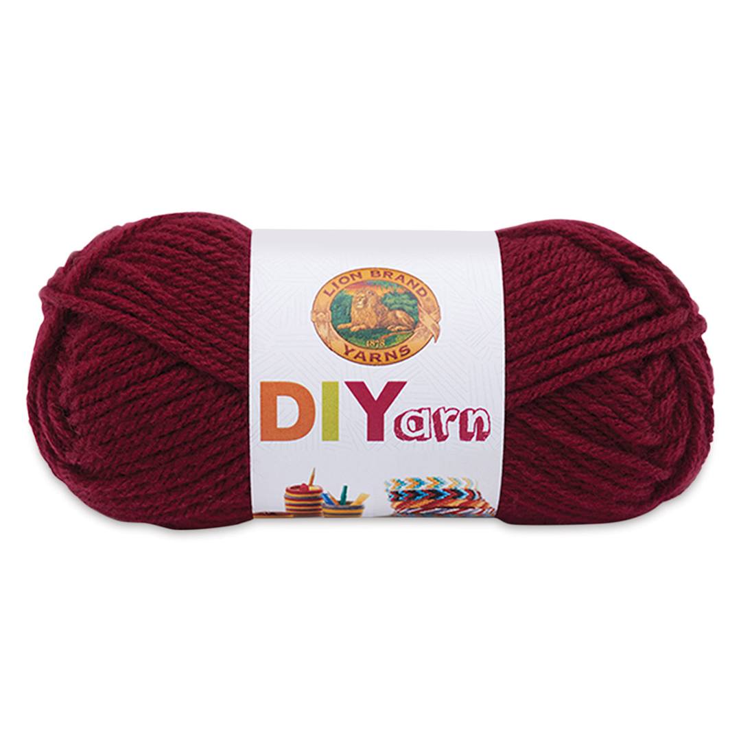 Open in modal - Lion Brand DIYarn - Burgundy