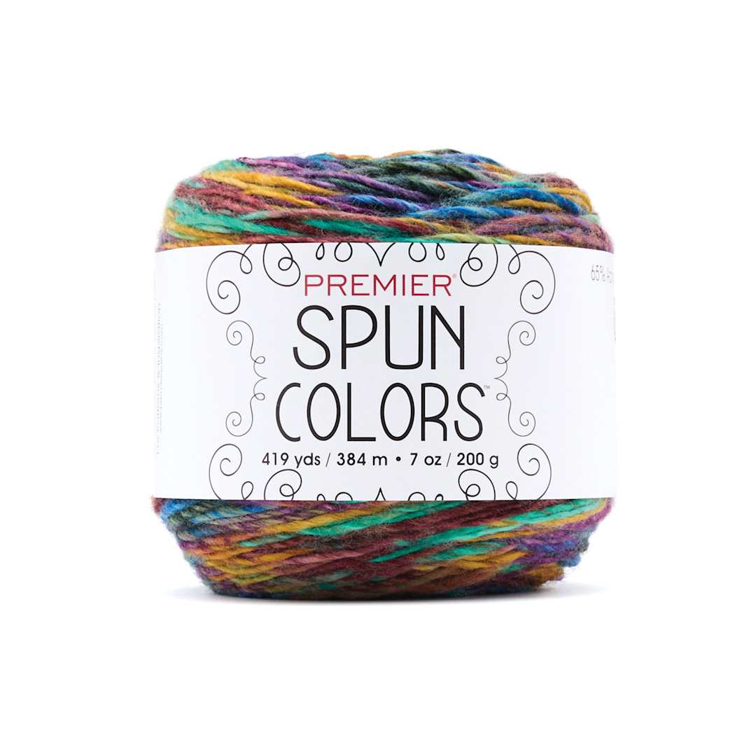 Open in modal - Premier Yarn Spun Colors Yarn - Stained Glass, 419 yds