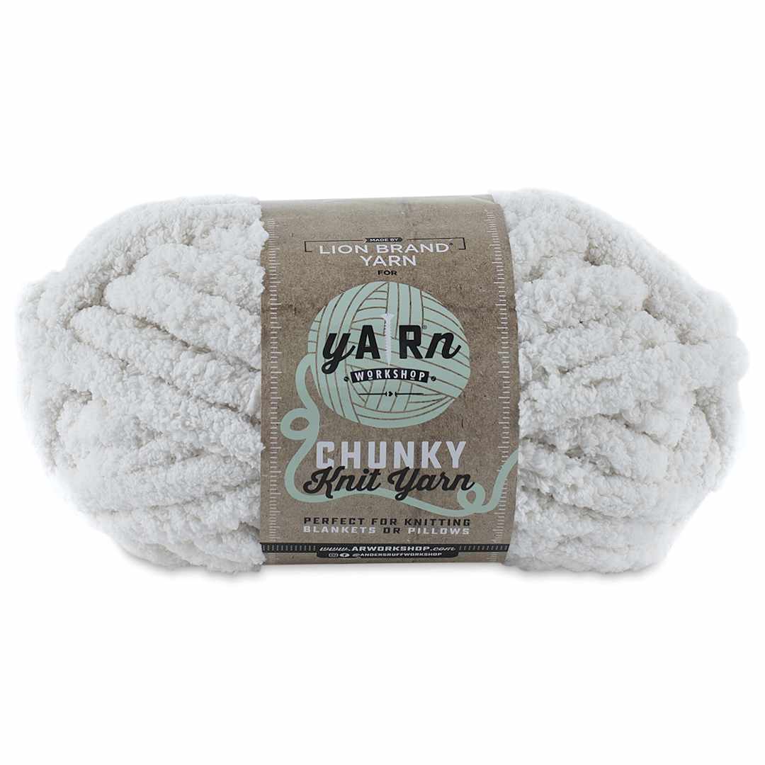 Open in modal - Lion Brand AR Workshop Chunky Knit Yarn - Husk, 28 yds