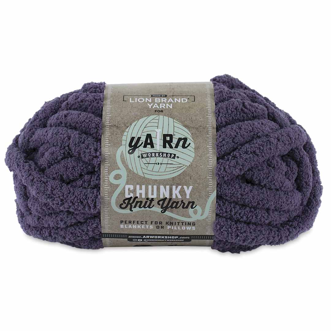 Open in modal - Lion Brand AR Workshop Chunky Knit Yarn - Fig Tree, 28 yds