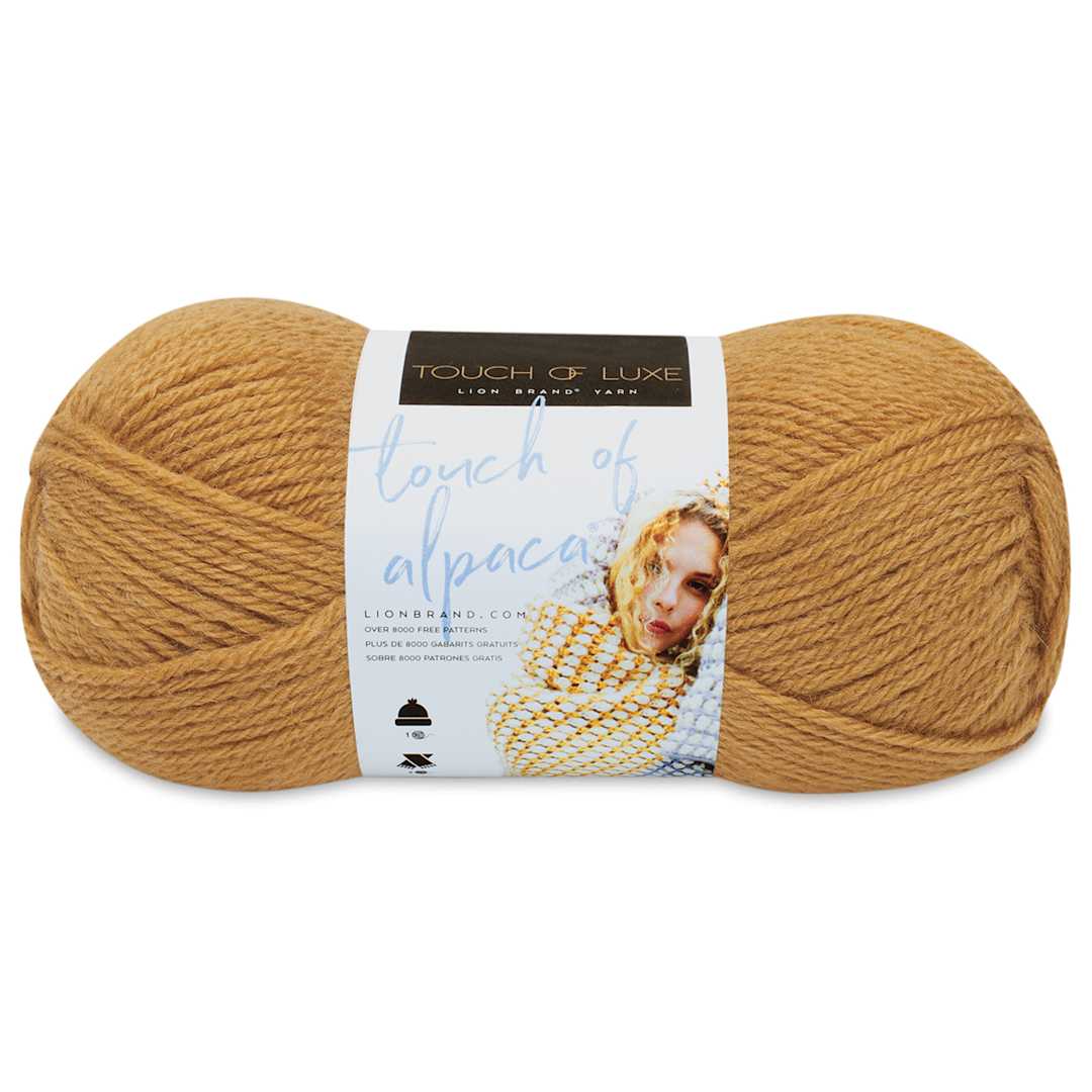 Open in modal - Lion Brand Touch of Alpaca Yarn - Goldenrod