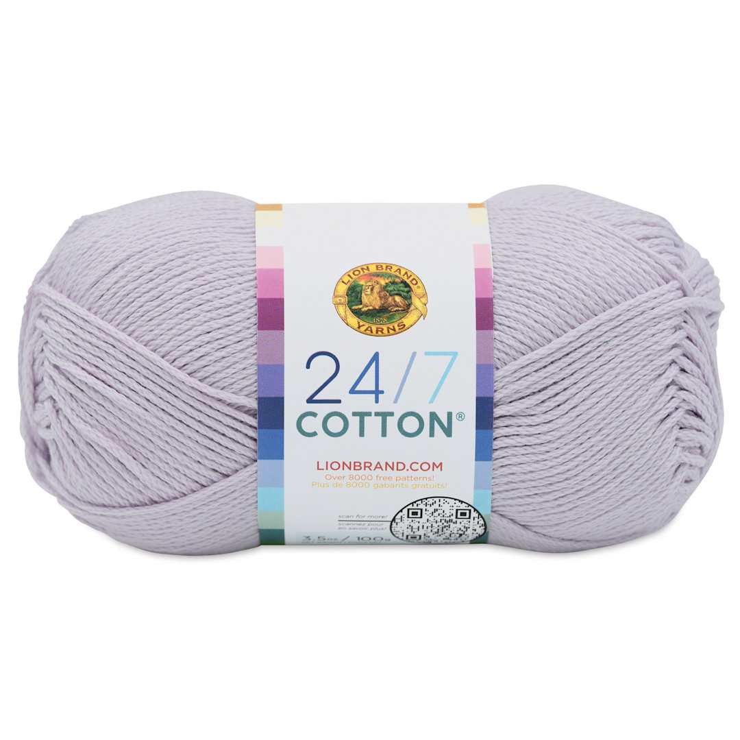 Open in modal - Lion Brand 24/7 Cotton Yarn - Wisteria, 186 yards