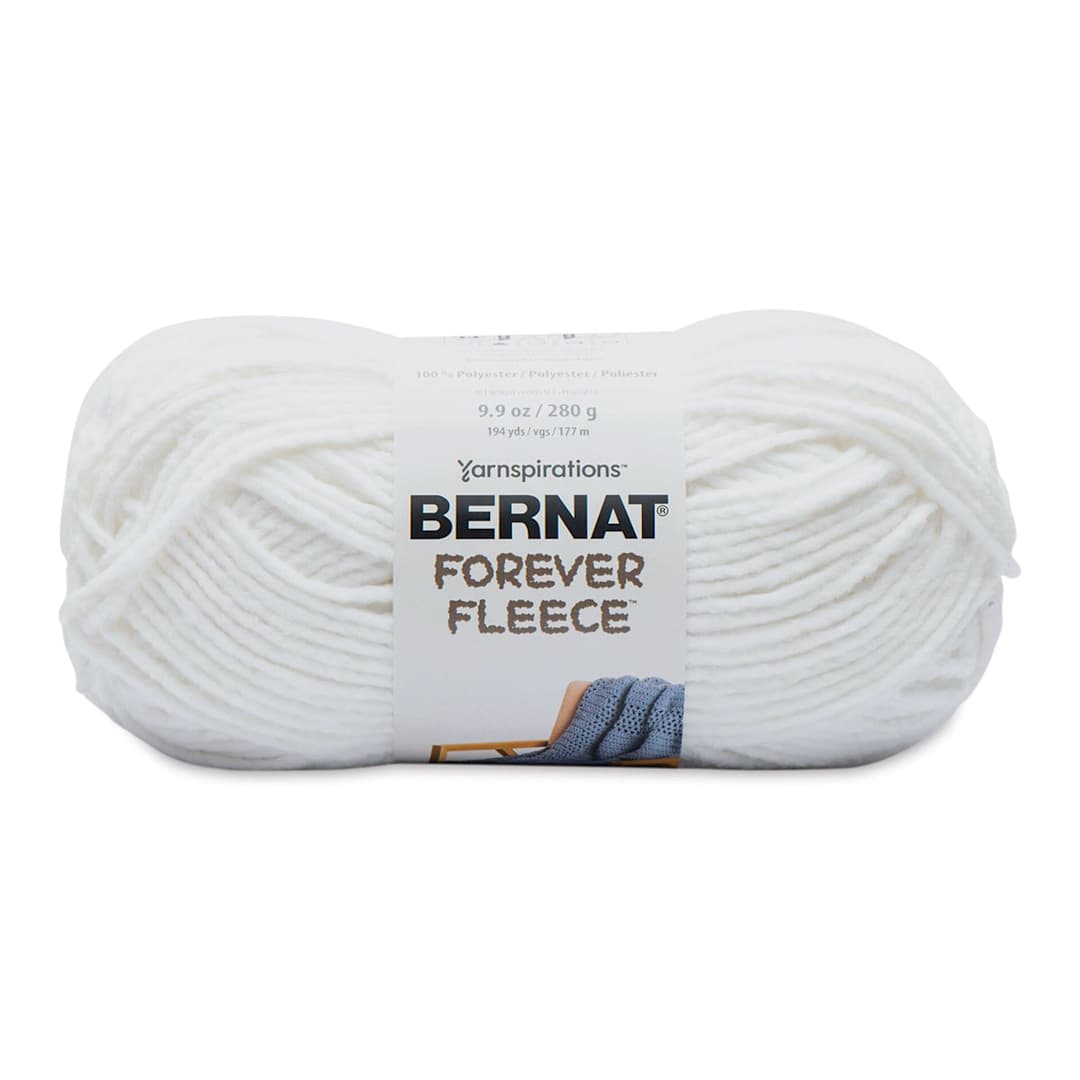 Open in modal - Bernat Forever Fleece Yarn - White Noise, 194 yards
