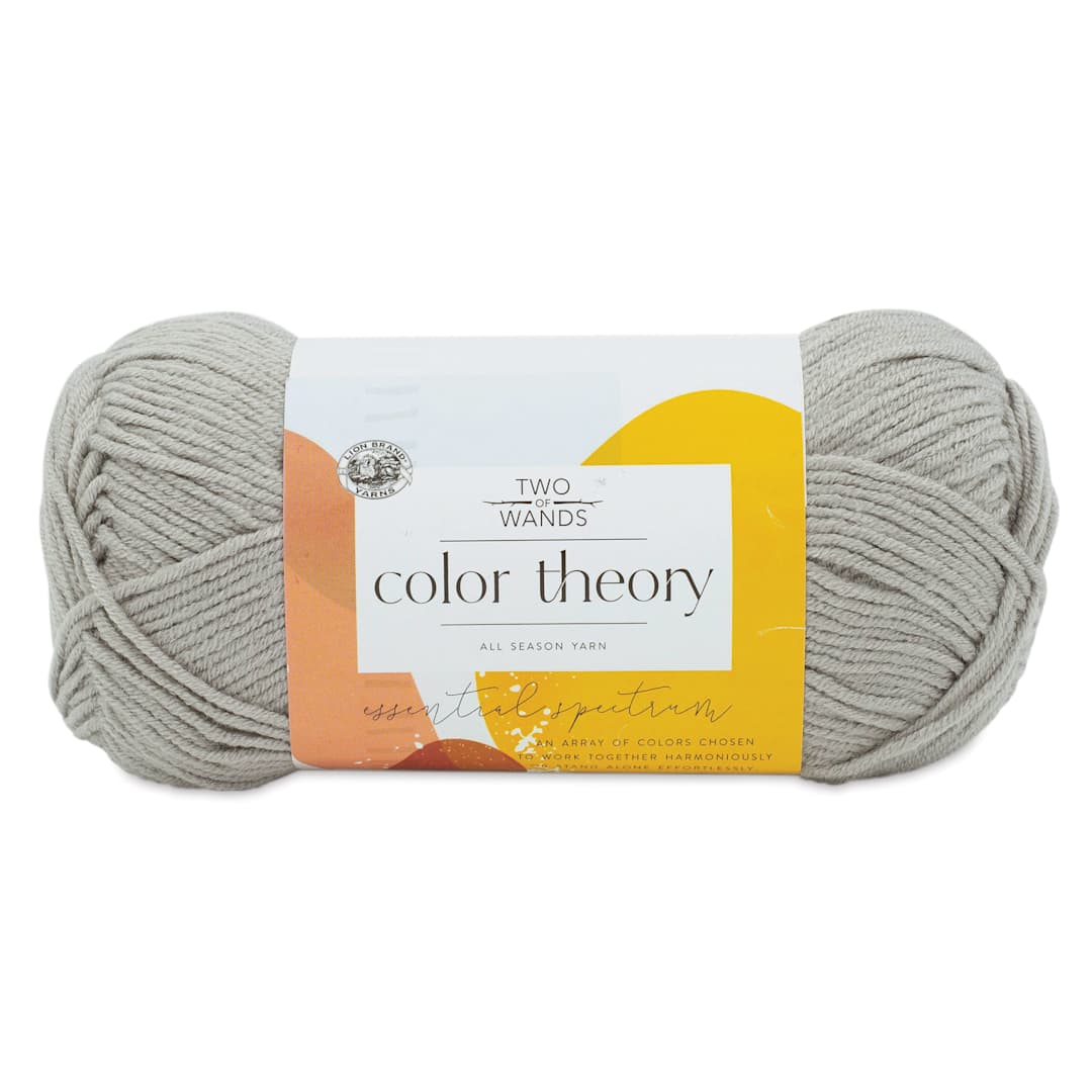 Open in modal - Lion Brand Color Theory Yarn - Satellite (yarn skein with label)