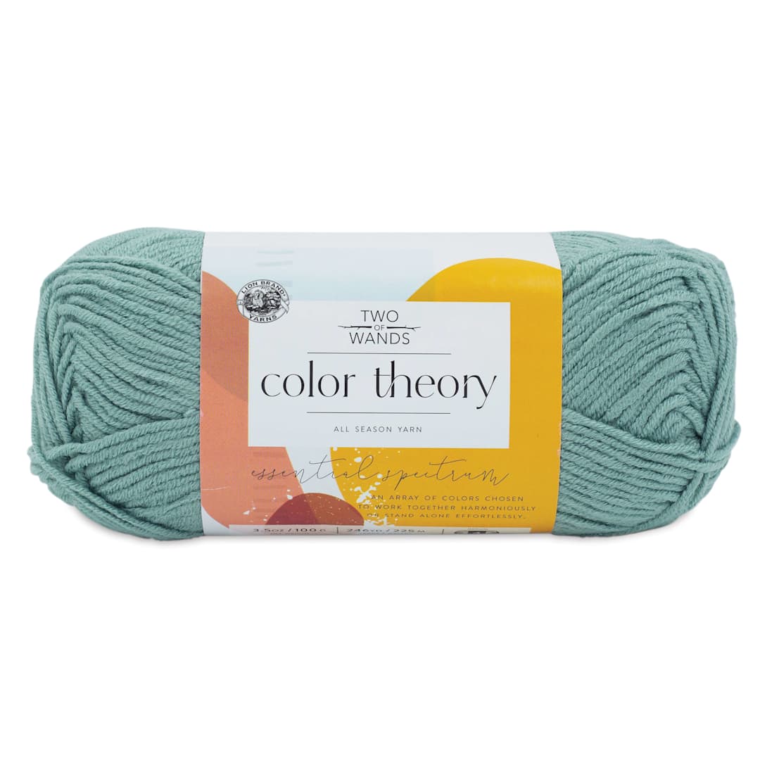 Open in modal - Lion Brand Color Theory Yarn - Tourmaline (yarn skein with label)