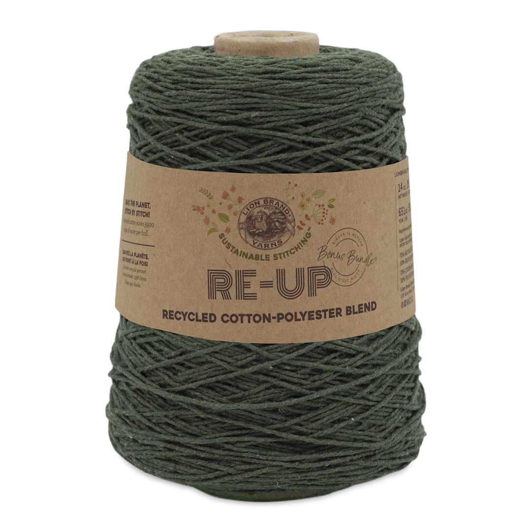 Open in modal - Lion Brand Re-Up Bonus Bundle Yarn - Everglade, 651 yds