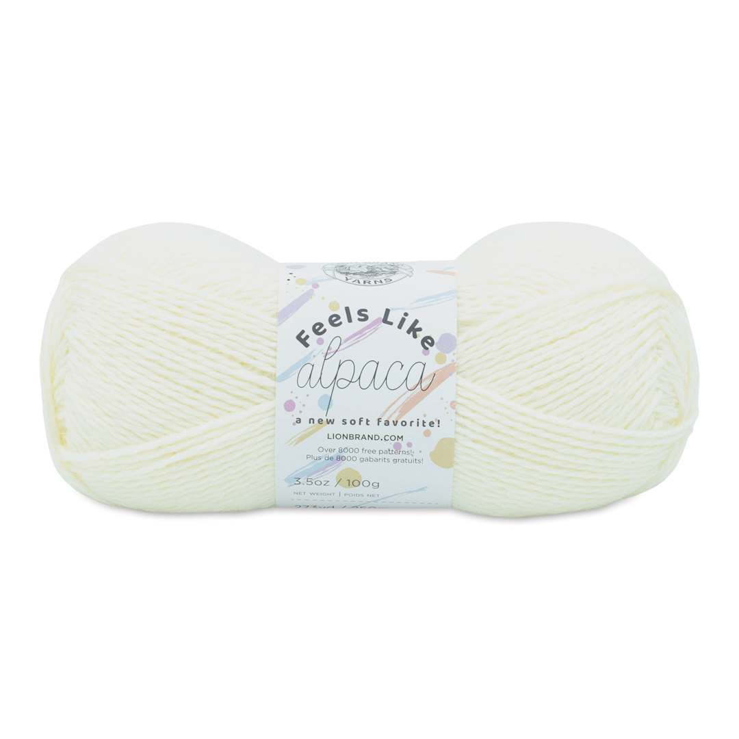 Open in modal - Lion Brand Feels Like Alpaca Yarn - Ecru, 273 yds
