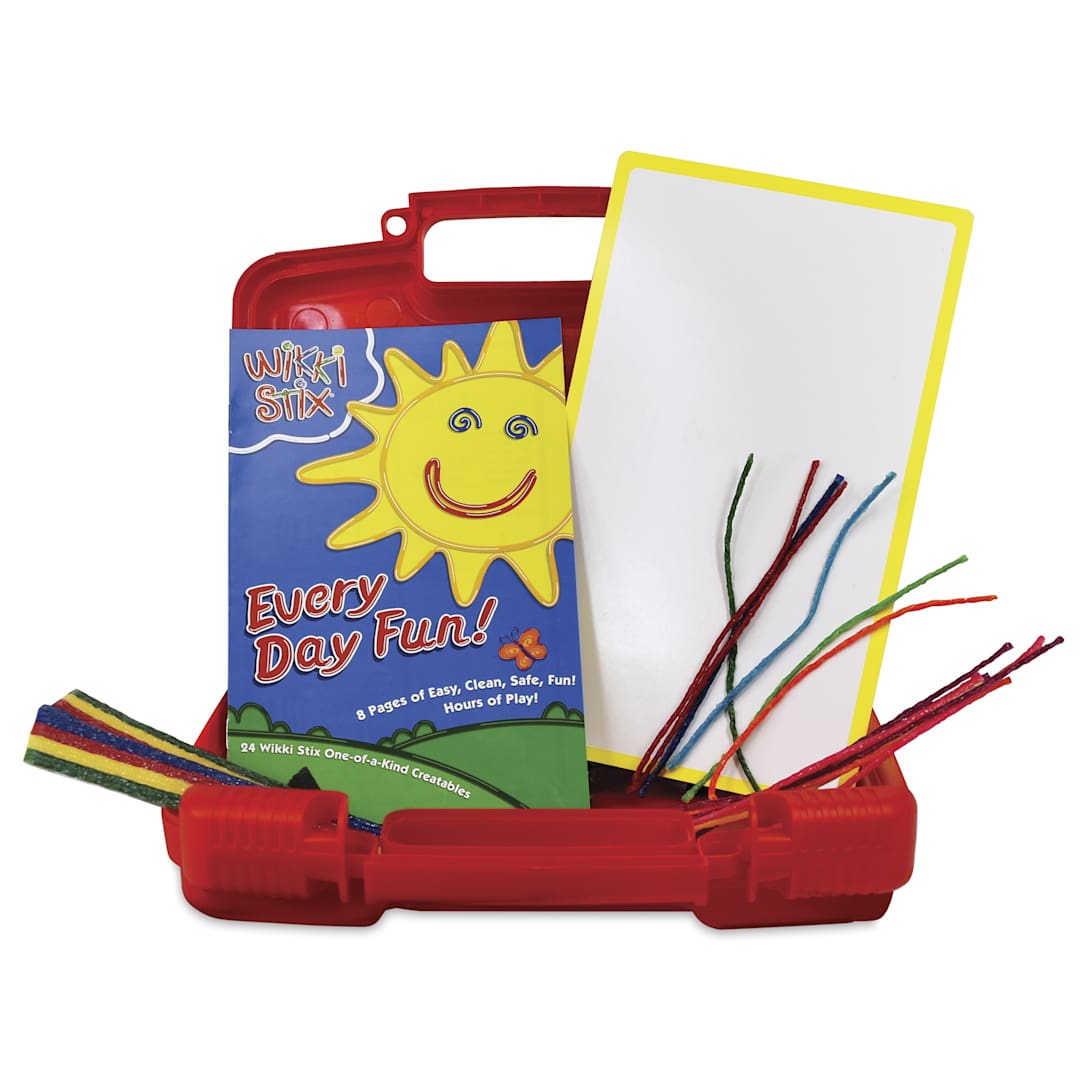 Open in modal - Wikki Stix Take Along Fun Travel Kit - open to show contents