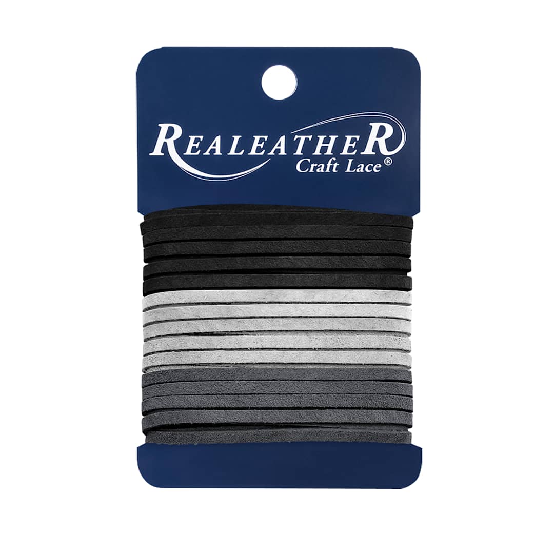 Open in modal - Realeather Suede Lace - 3/32" x 8 ft, Set of 3, packaging