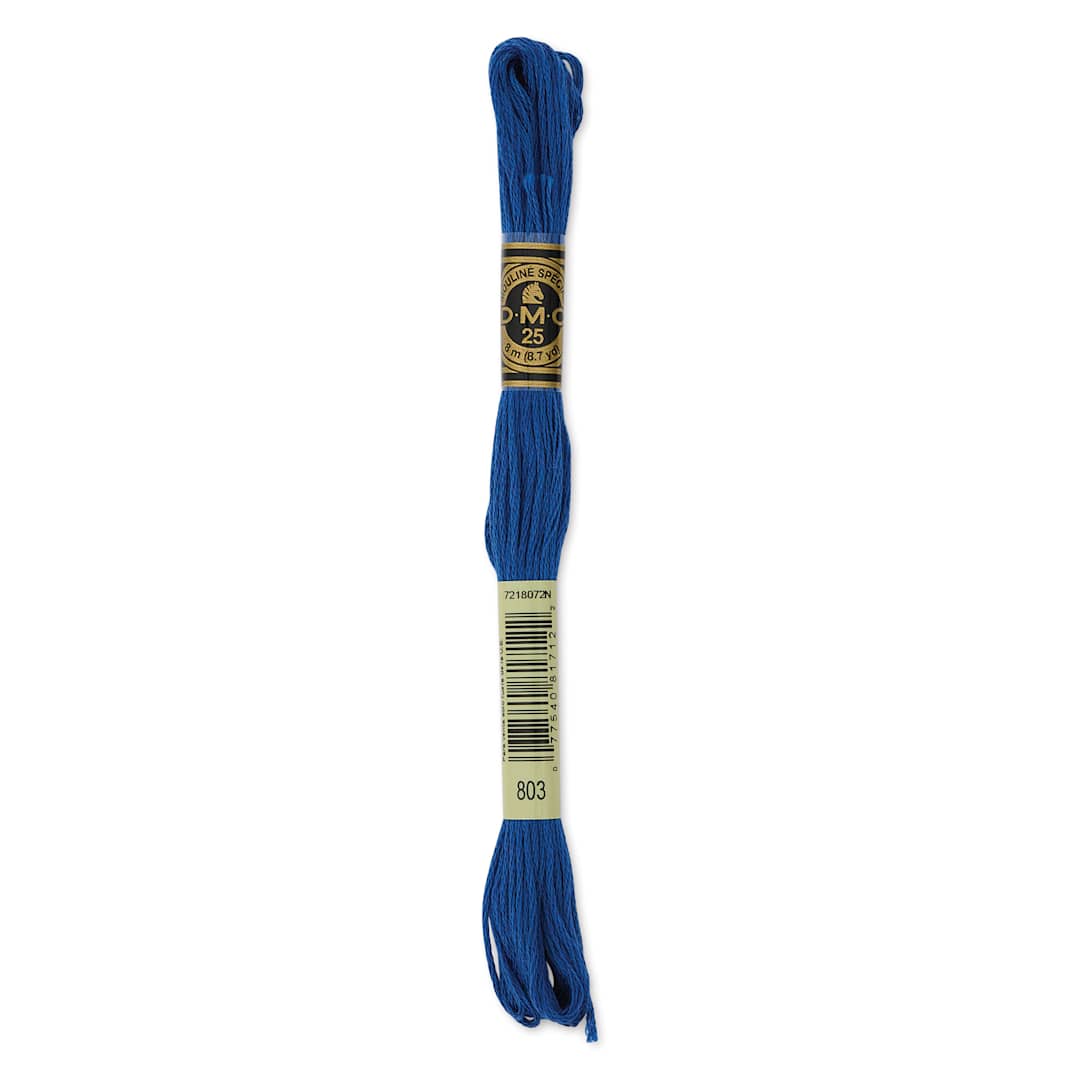 Open in modal - DMC Cotton Embroidery Floss - Ultra Very Dark Baby Blue, 8-3/4 yards