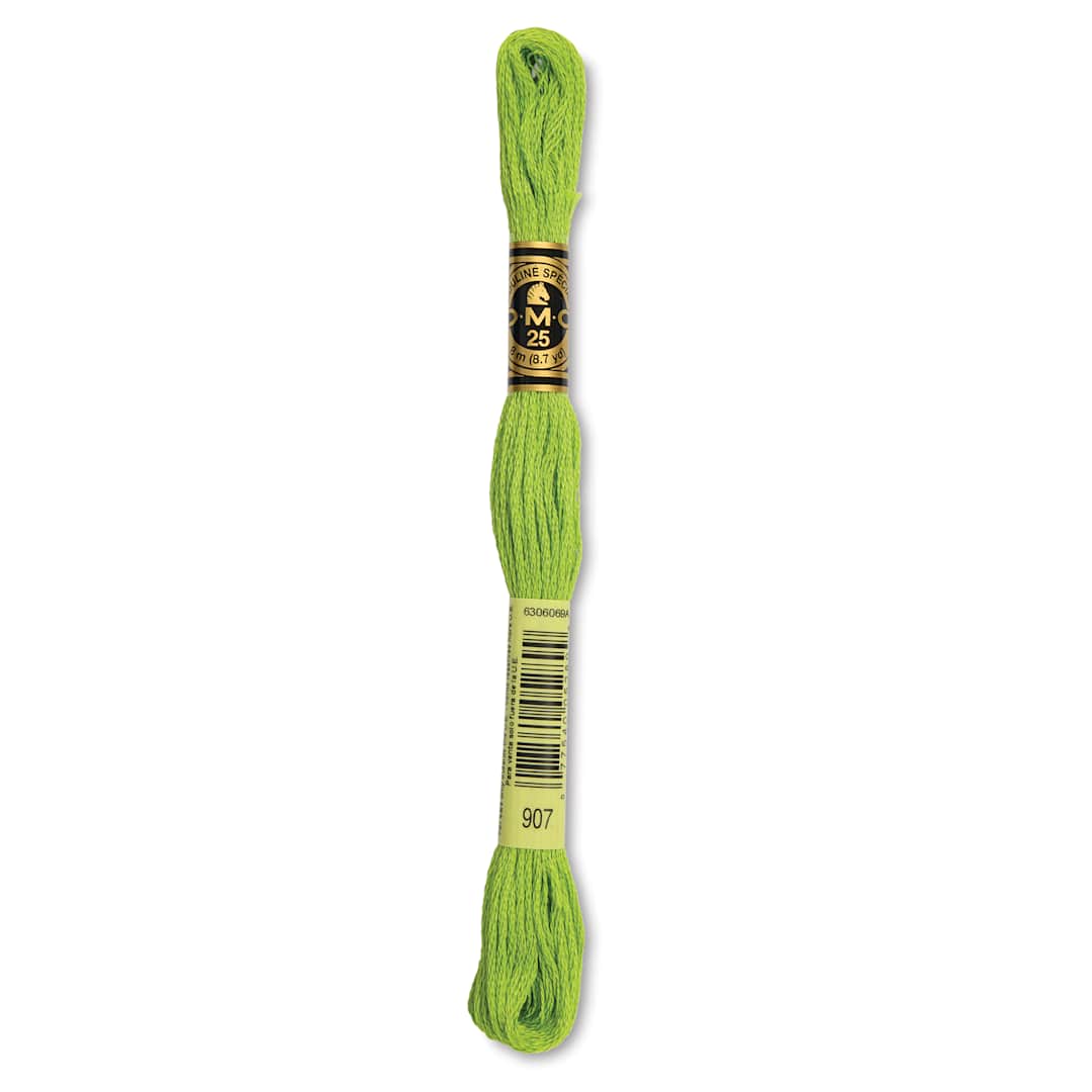Open in modal - DMC Cotton Embroidery Floss - Light Parrot Green, 8-3/4 yards