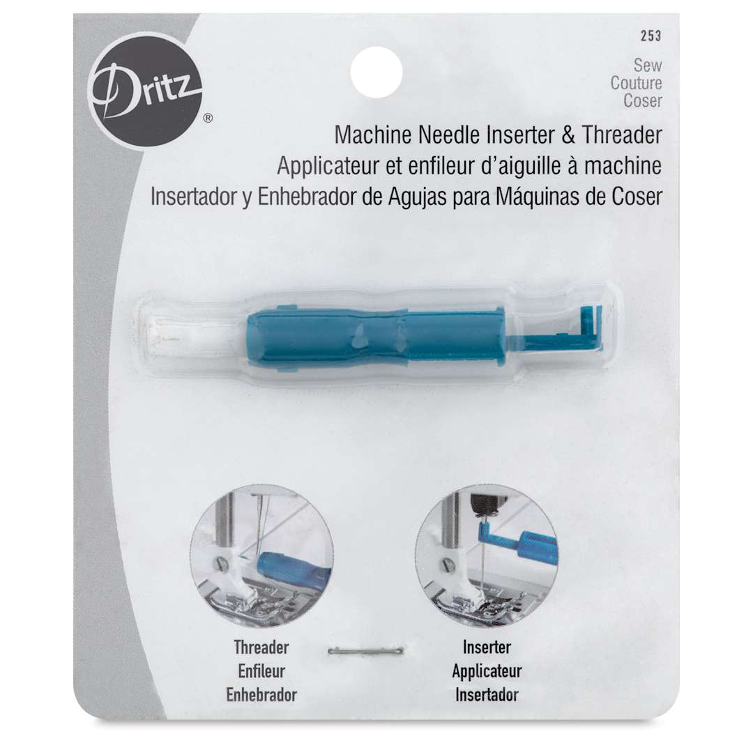Open in modal - Dritz Machine Needle Inserter and Threader front of packaging