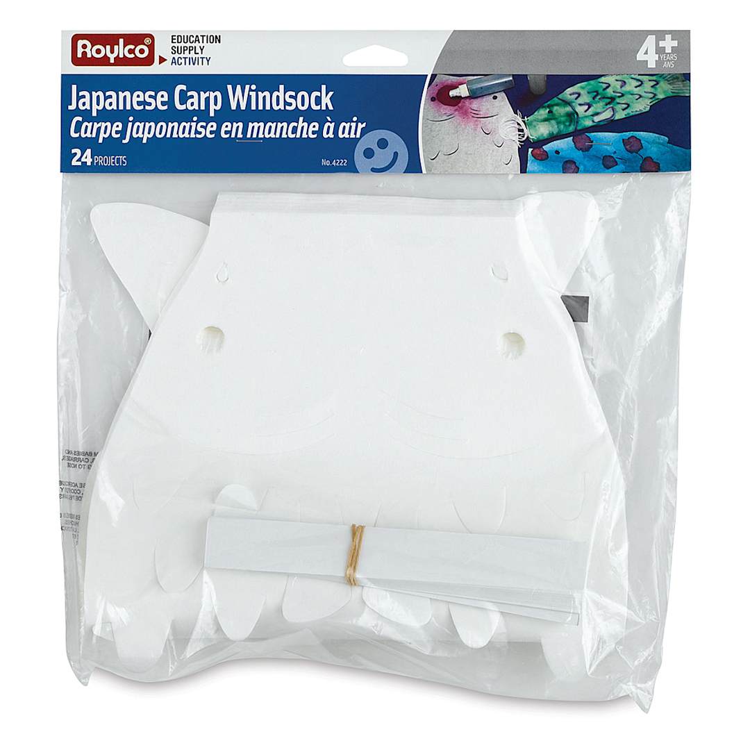 Open in modal - Roylco Japanese Carp Windsock - Front of package of 24 
