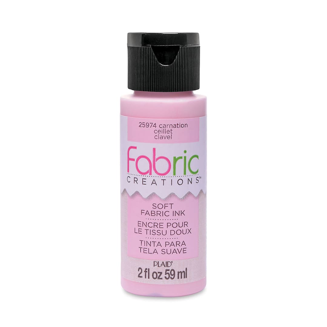 Open in modal - Plaid Fabric Creations Soft Fabric Ink - Carnation, 2 oz