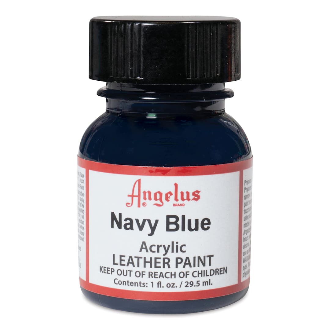 Open in modal - Angelus Acrylic Leather Paint - Navy, 1 oz