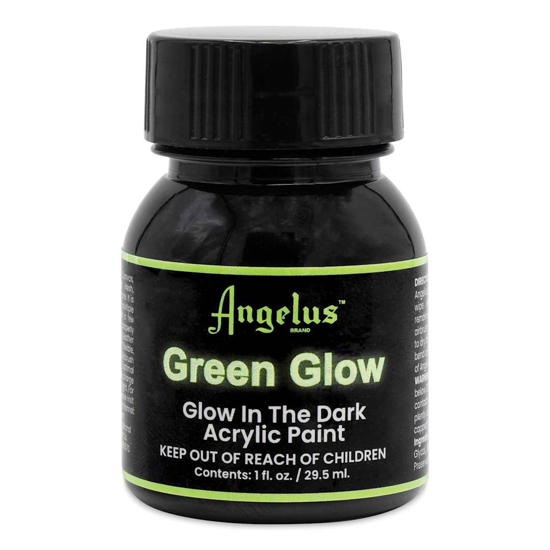 Open in modal - Angelus Glow in the Dark Acrylic Paint - 1 oz - front of packaging