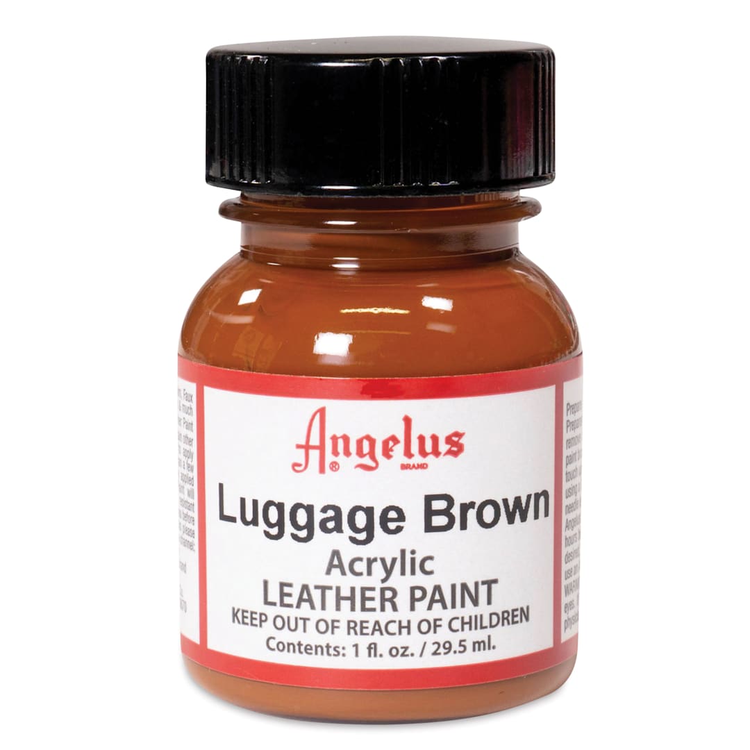 Open in modal - Angelus Acrylic Leather Paint - Luggage Brown, 1 oz